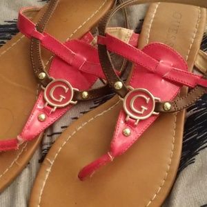 Guess pink sandals